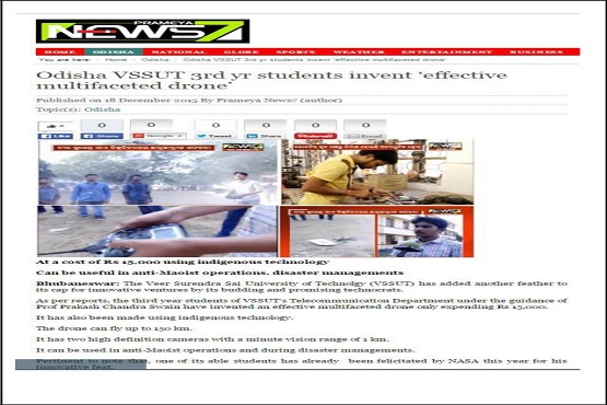 Rov Drone featured in News7